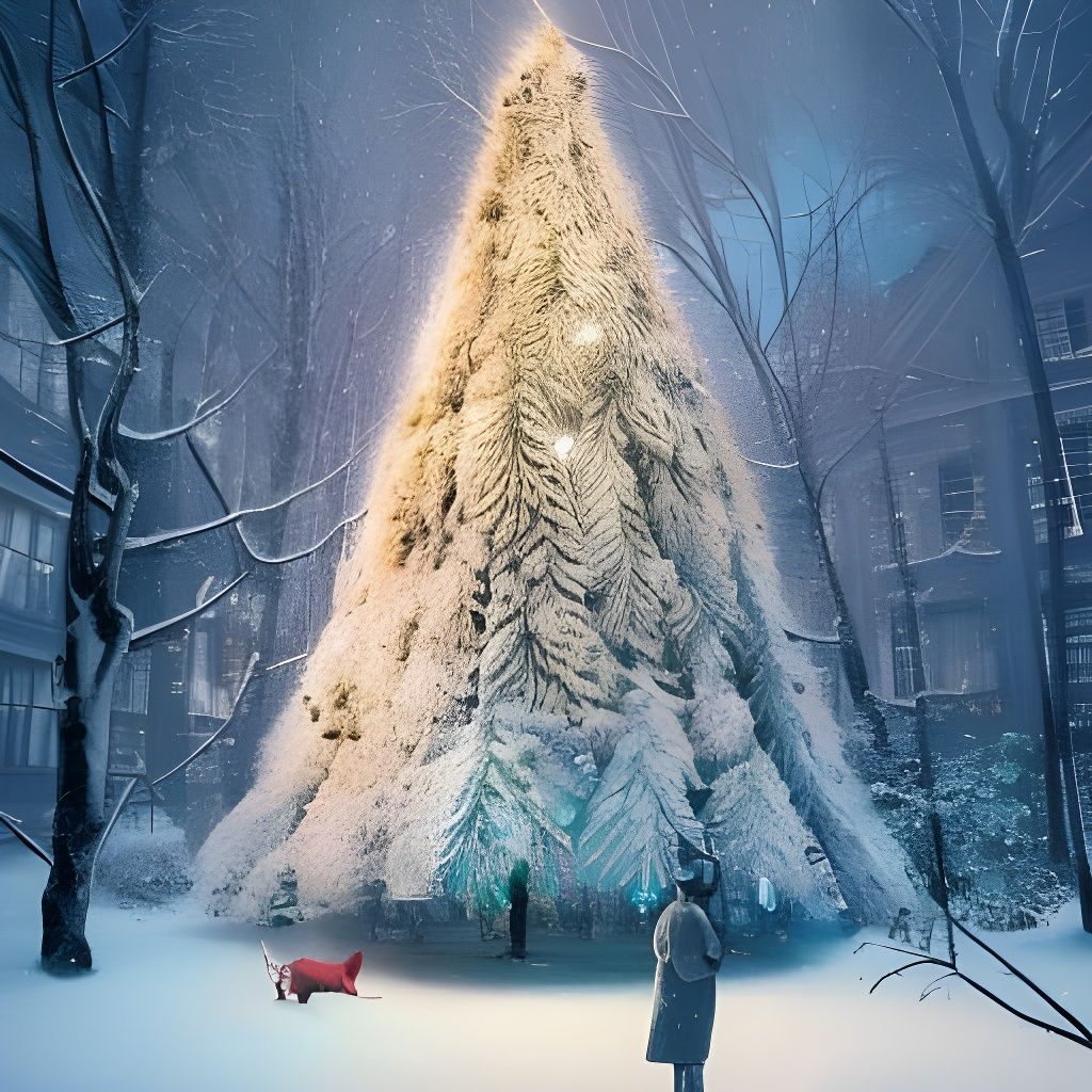 Majestic White Christmas Landscape in Ultra-High Definition