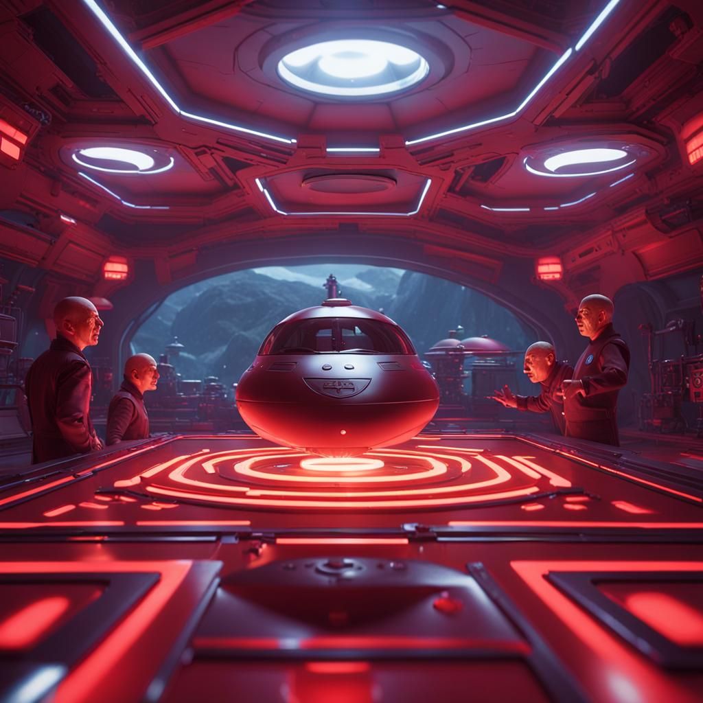 Dr. Evil Attacks Austin Powers in Psychedelic UFO