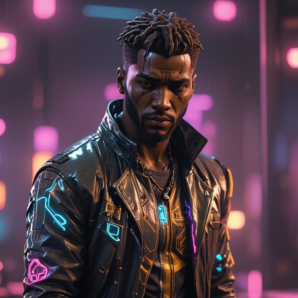 Cyberpunk Figurine of a Hopeless Romantic