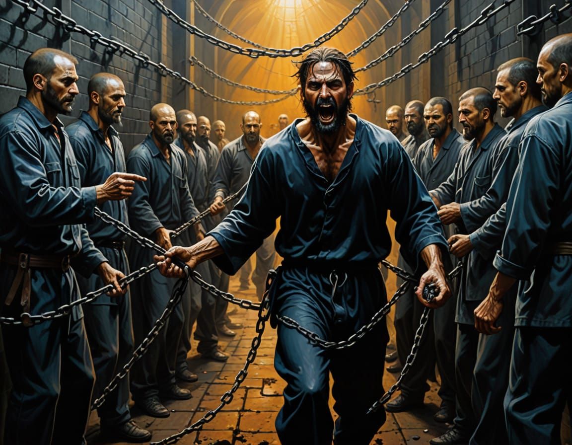 Epic Dark Fantasy Prisoners in a Metaphysical Nightmare