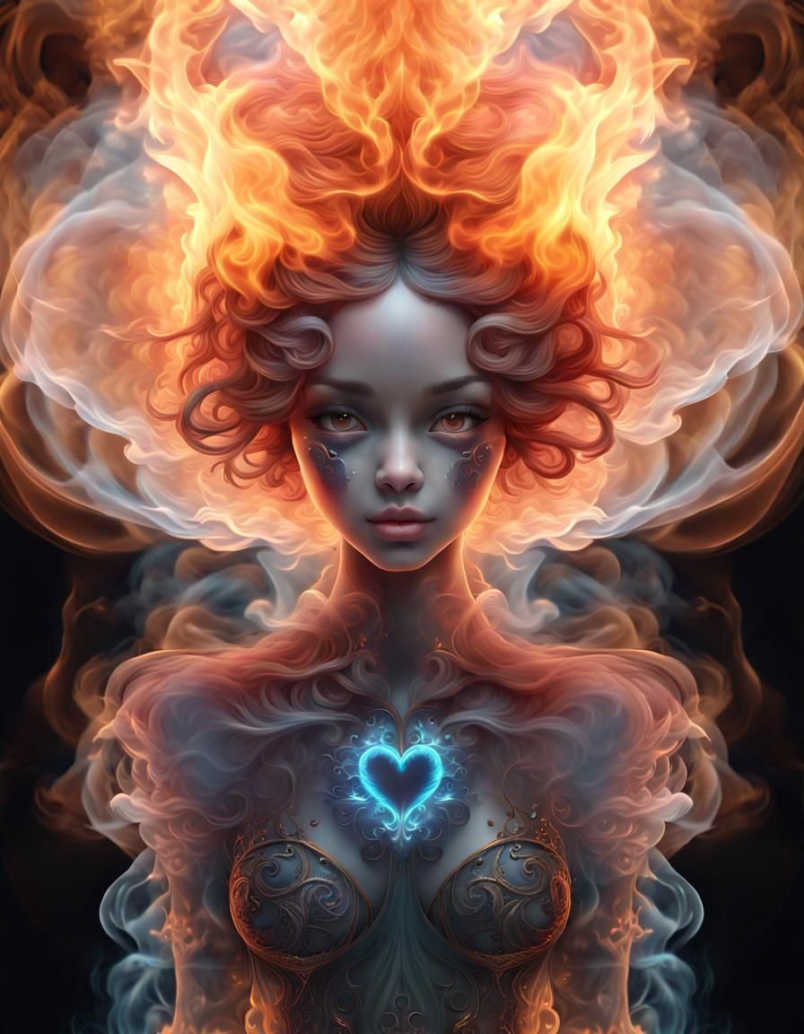 Firey Portrait of love 08