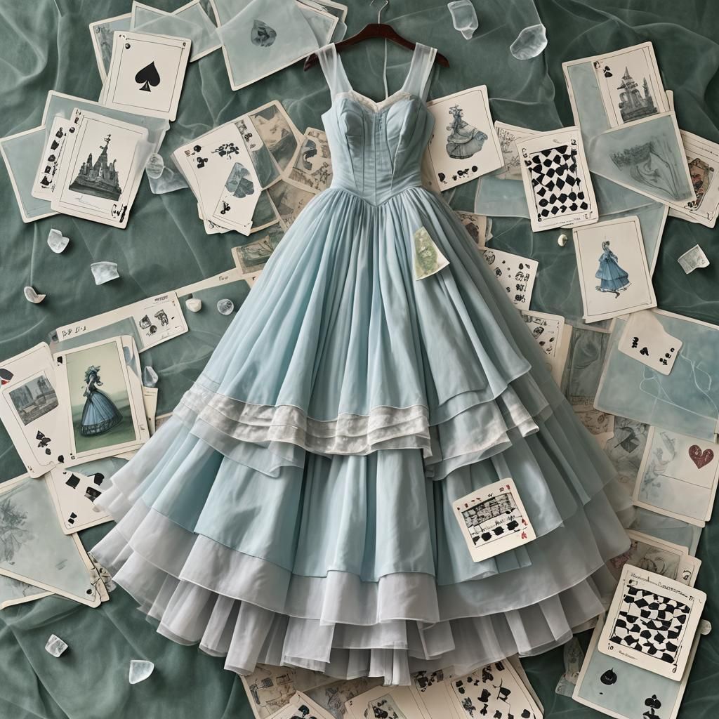 Alice in Wonderland Inspired Ballroom Gown