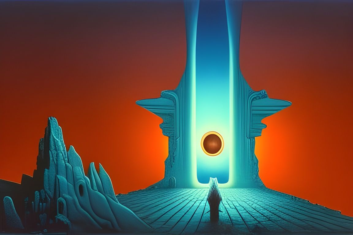 Priestess at Star-Gate: Beksiński-Giger Psychedelic Art