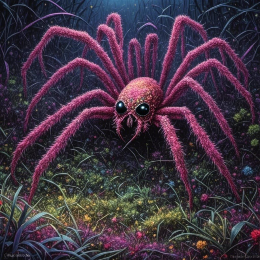 Huntsman Spider in Outback Dusk, Sin City Style