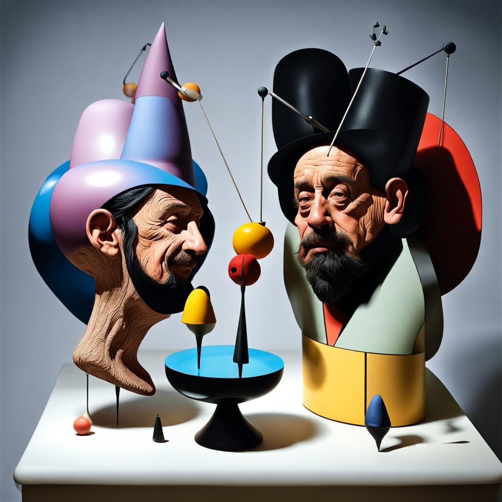 Abstract Surrealism Inspired by Masters