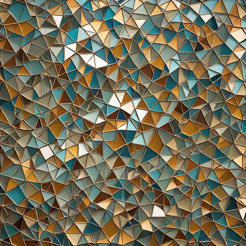 Ethereal Translucent Glass Mandala with Geometric Patterns