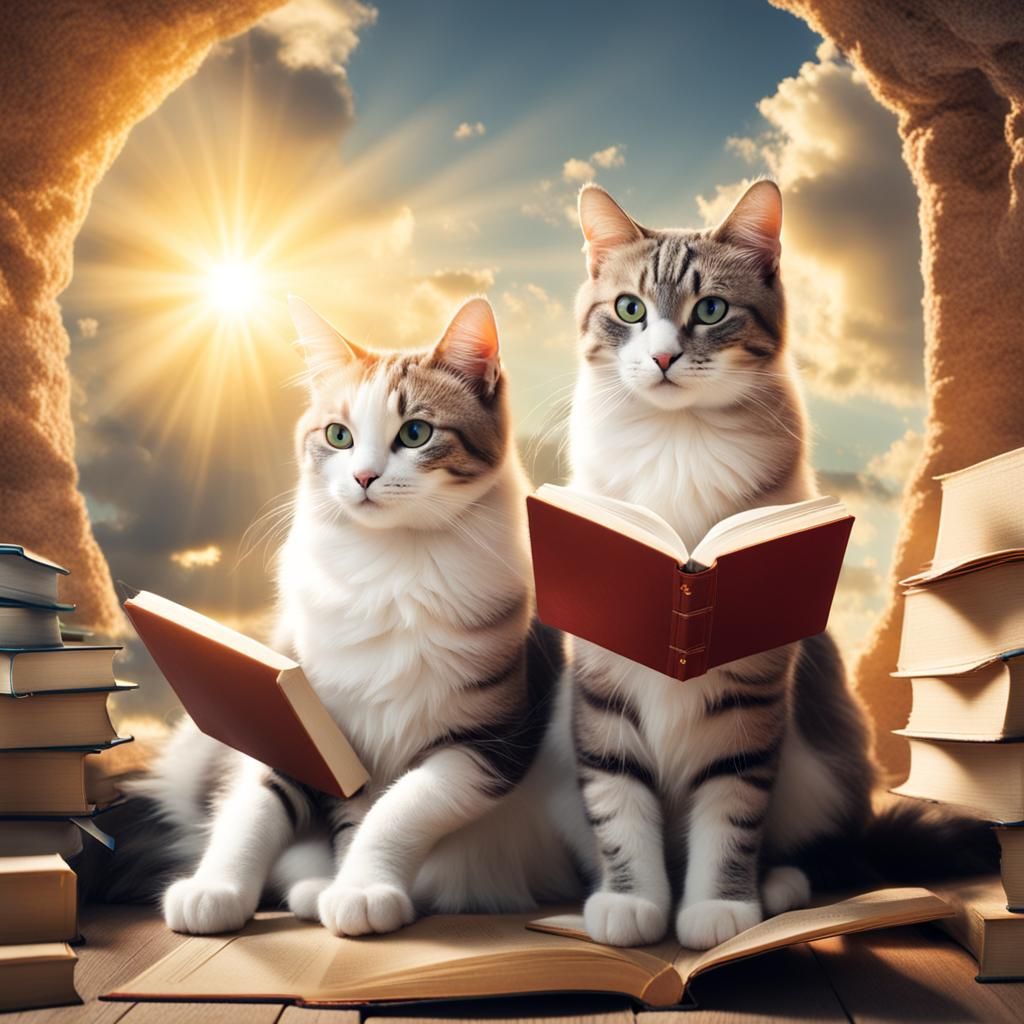 Cats and books