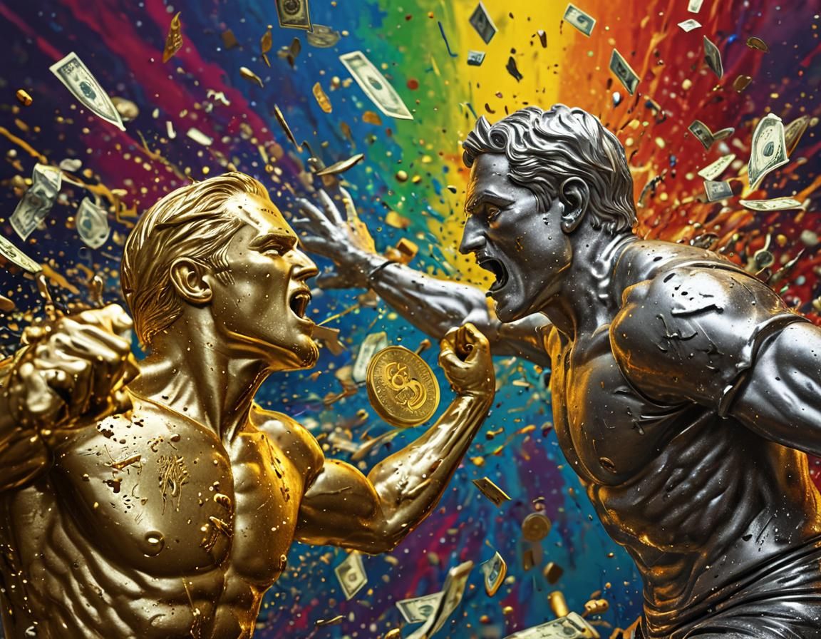 Gold and Silver Battle the Dollar in Hyperrealism