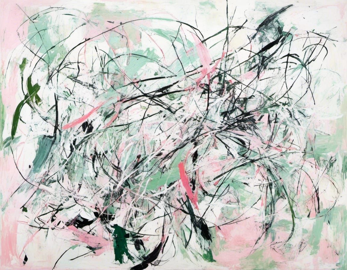 Abstract Expressionism in Swirling Colors