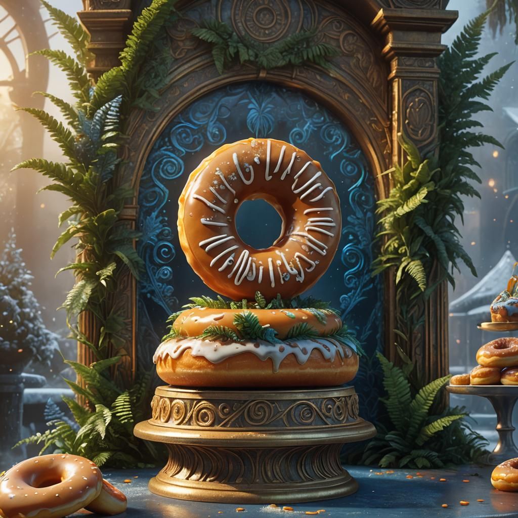 New Zealand Fern Logo Donut in Fantasy Bakery