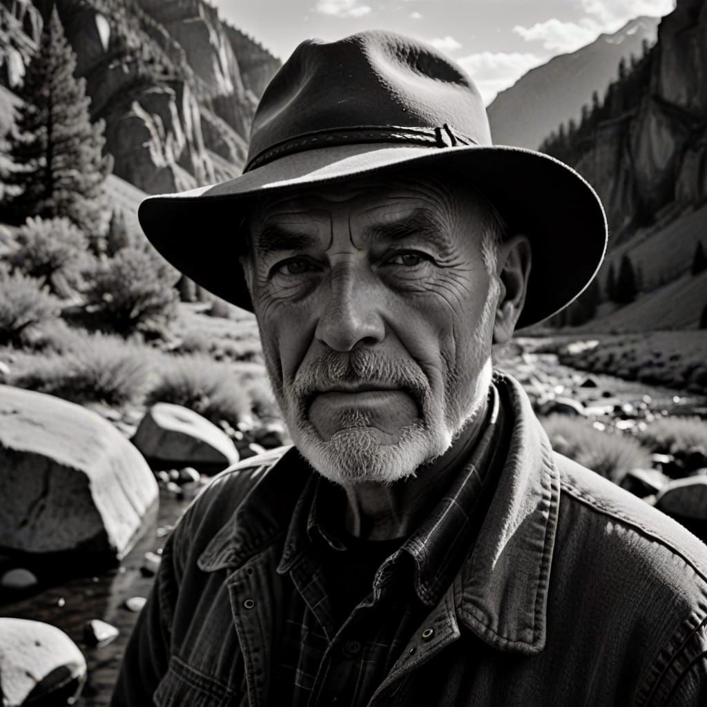 Photographer Portrait in American Photography Style