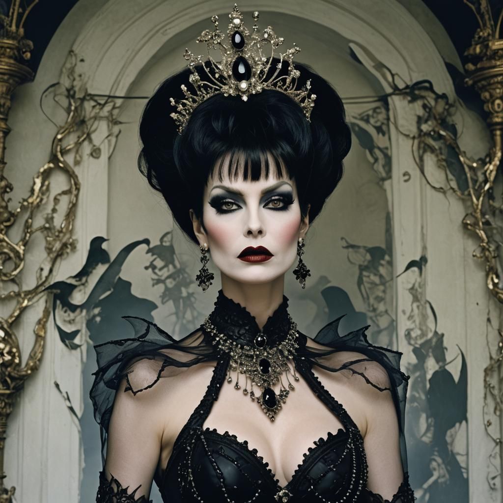 Elvira, Mistress of the Dark, in Gothic Couture