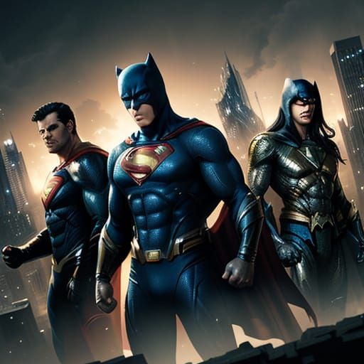 Justice League Concept Art in Alex Ross & Jim Lee Style