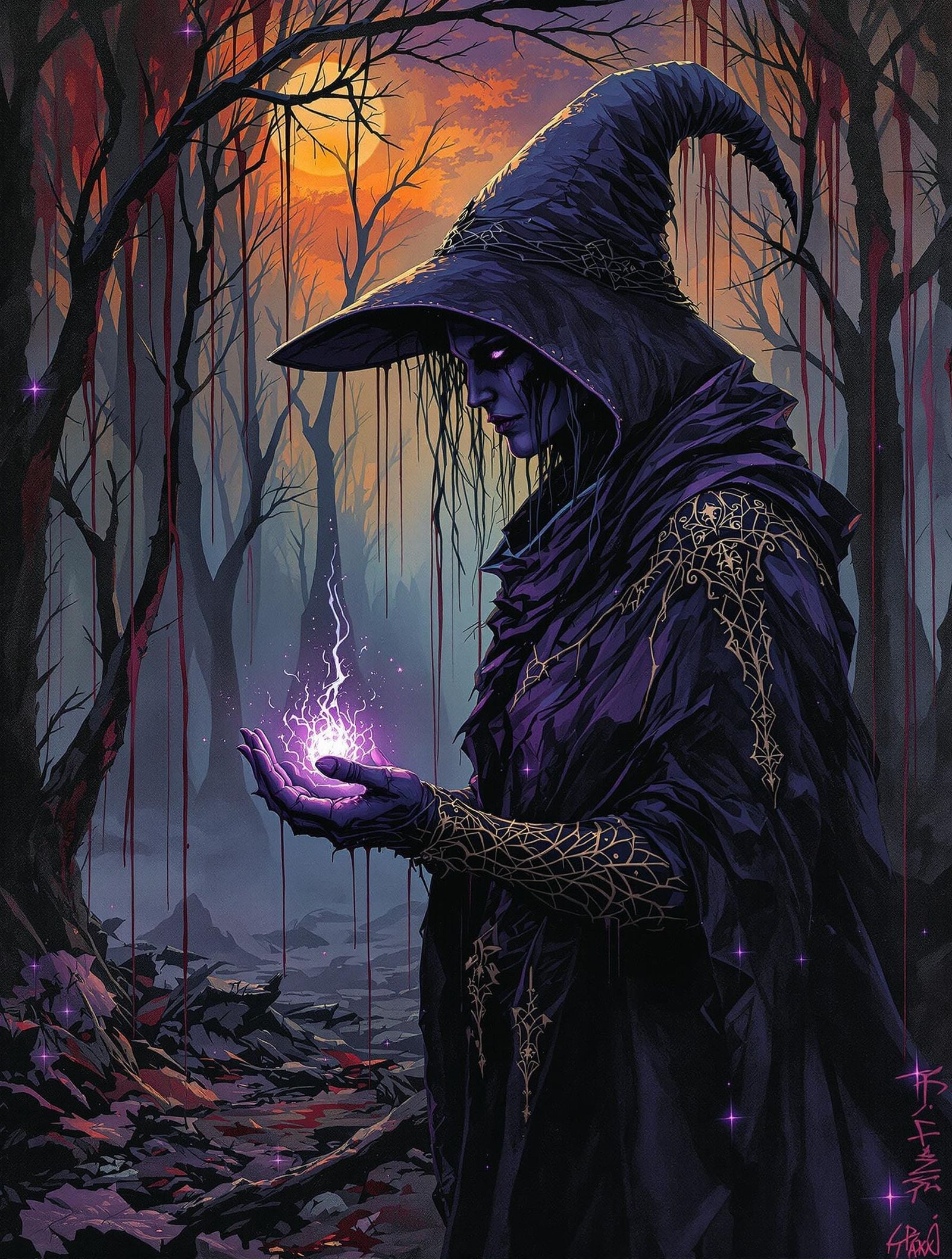 Dark Mystic Stands in Twilight Forest of Decay