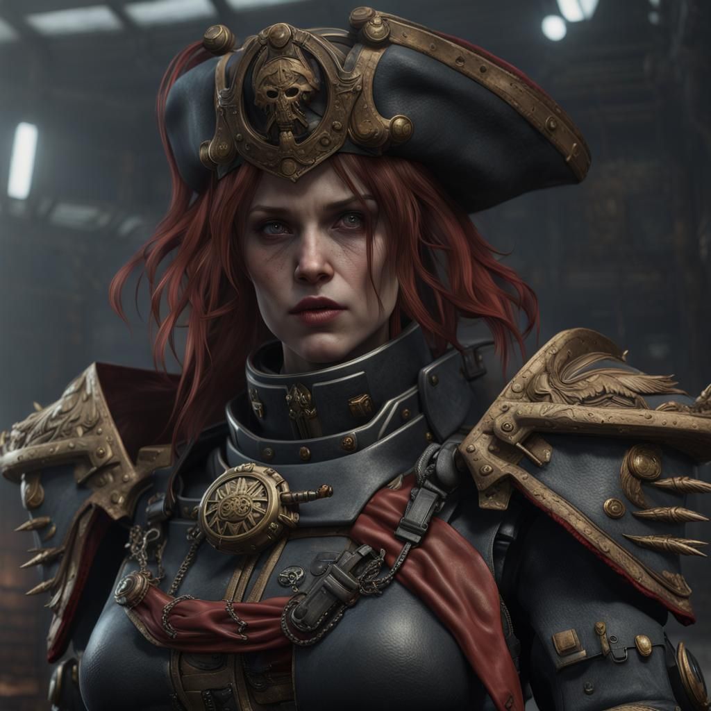 Warhammer 40K Inspired Assassin in Hyperrealistic CG