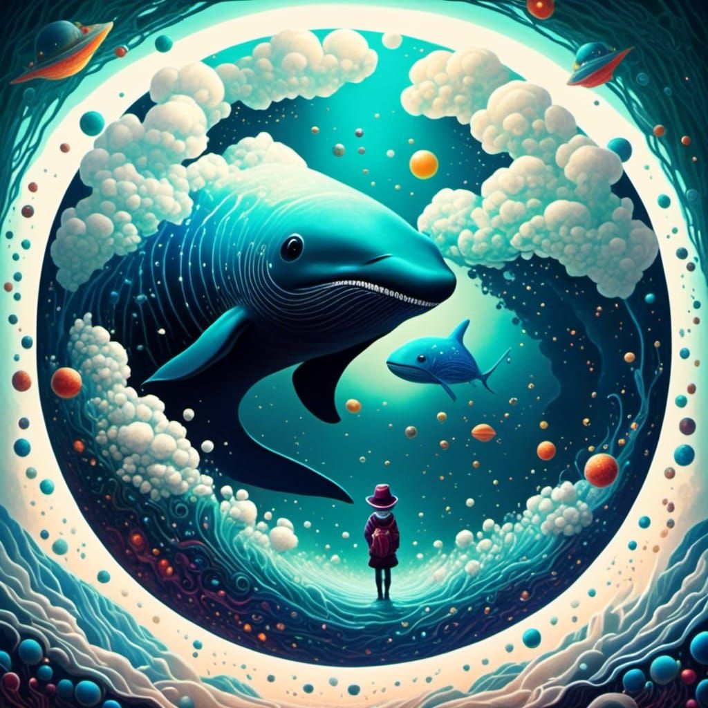 Surreal Killer Whale Leaps from Ocean