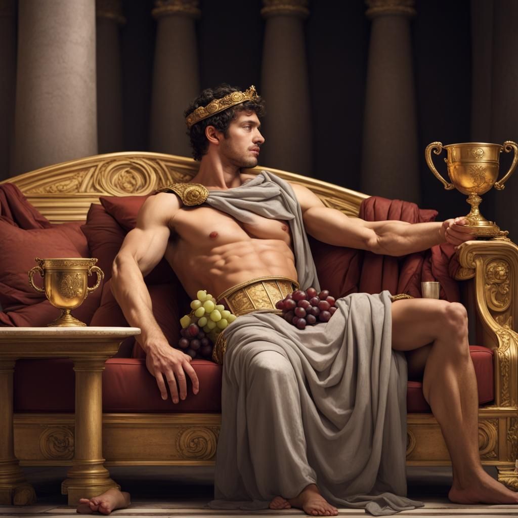 Roman Emperor with Grapes