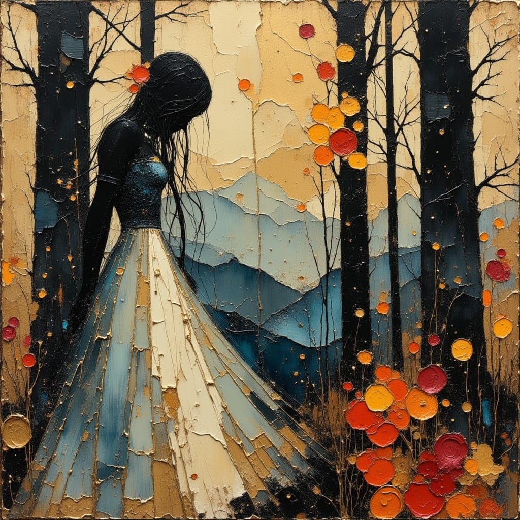 Ascended Woman in Ancient World as Divine Oil Painting