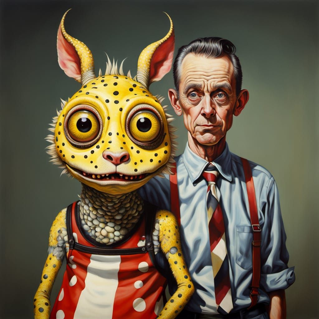 Fred and his pet yellow monster