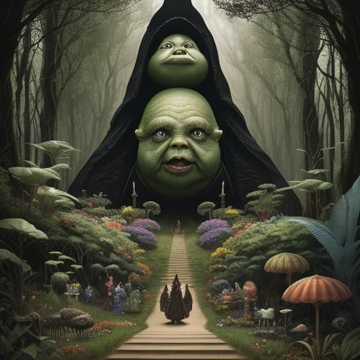 Jabba Meets Wizard in Surreal Museum