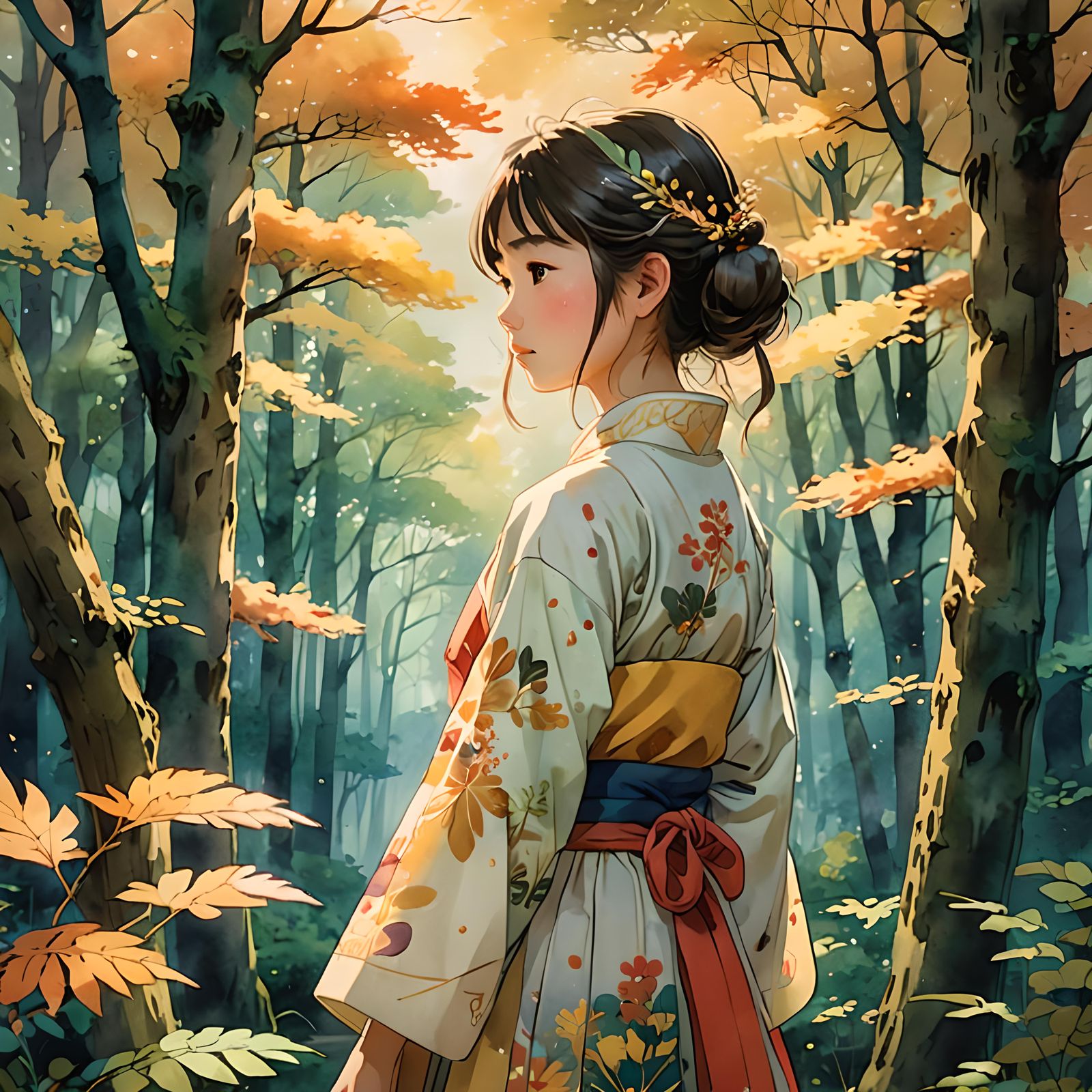 Dreamlike Scene Inspired by Spirited Away