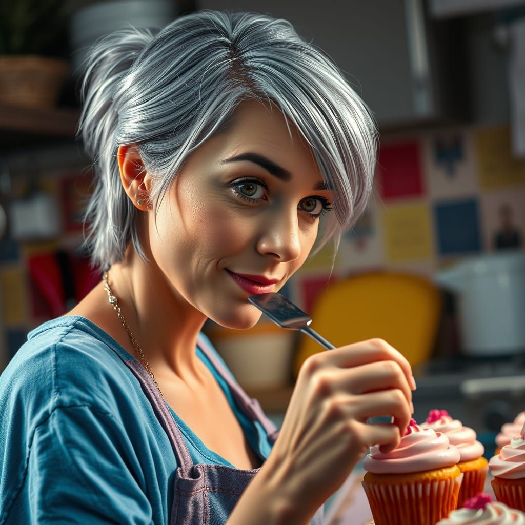 Finished! (I licked the icer clean)