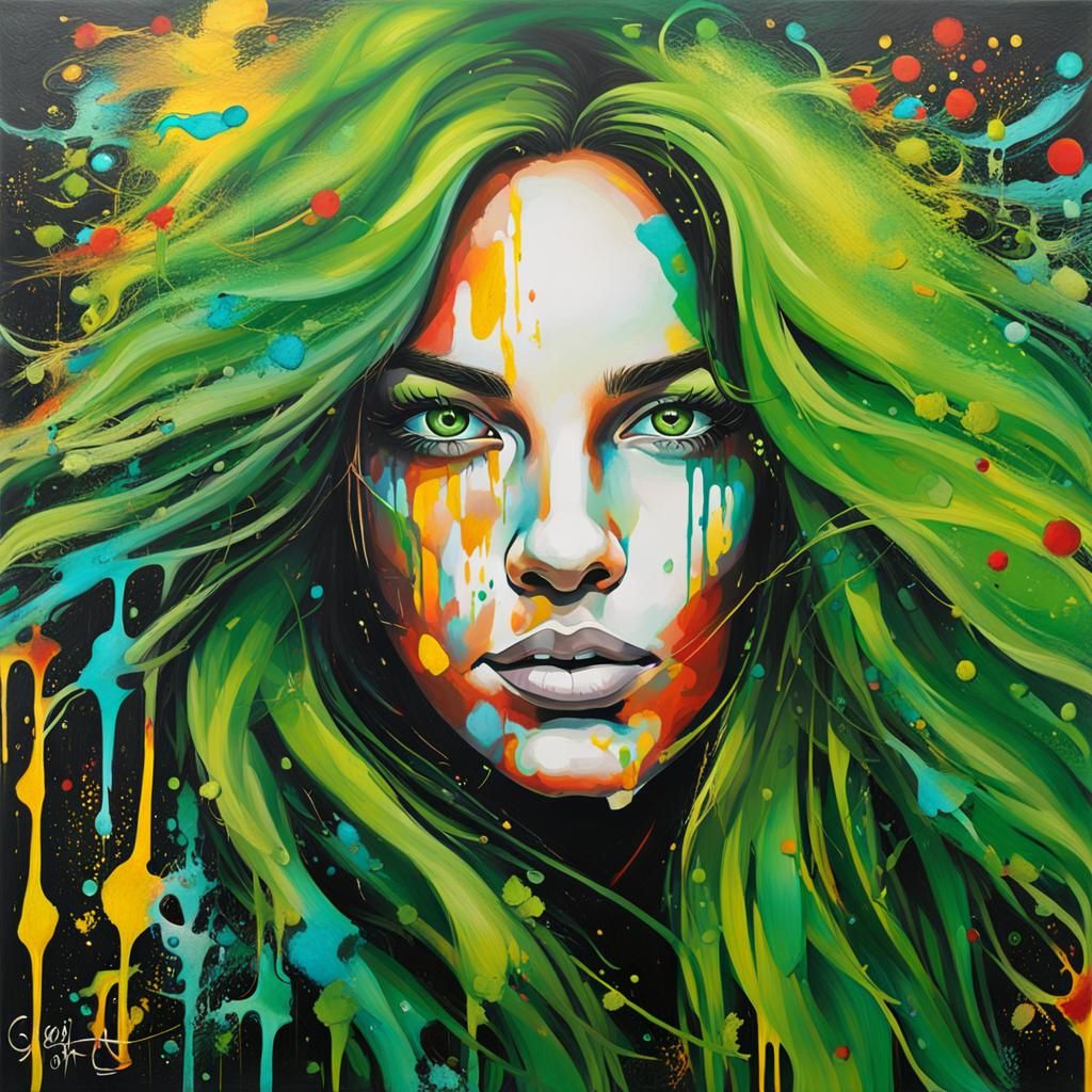 Radiant Freesoul in Graffiti Splash Art Style