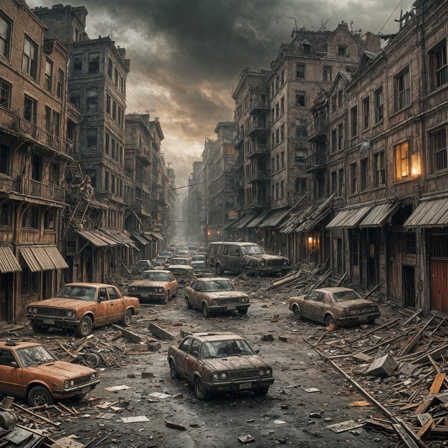 Sinister Zombie Apocalypse, Greg Rutkowski Style