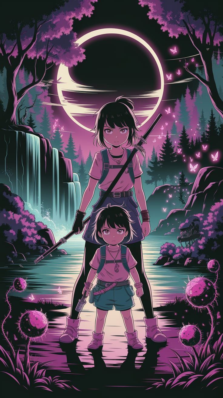 Anime Girls Stand Strong Against Mutant Monsters in Enchante...