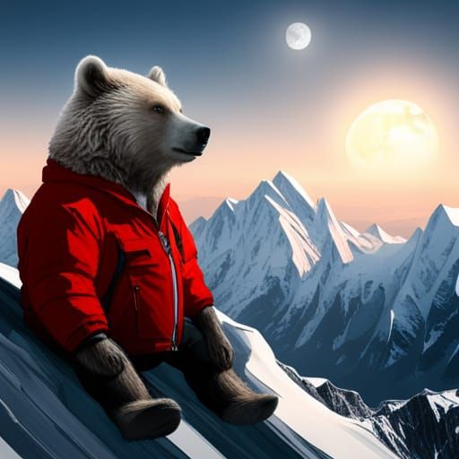 Mad Bear on Everest with NYC and Moon