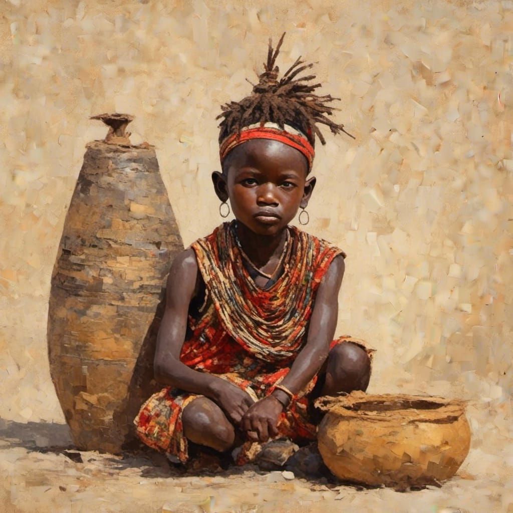 Portrait of a Boy from Africa