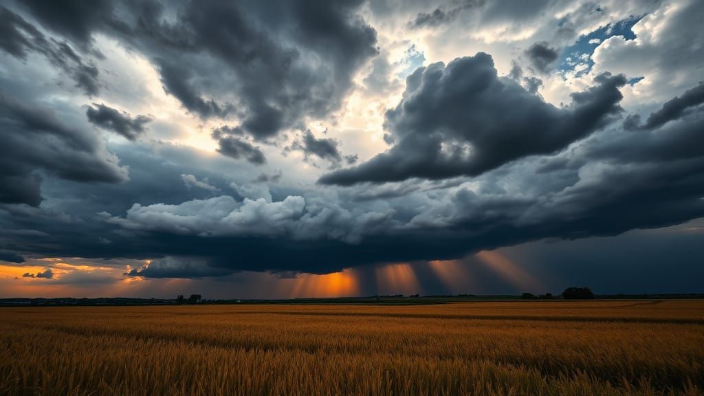 Stormy Sky Epic Digital Painting