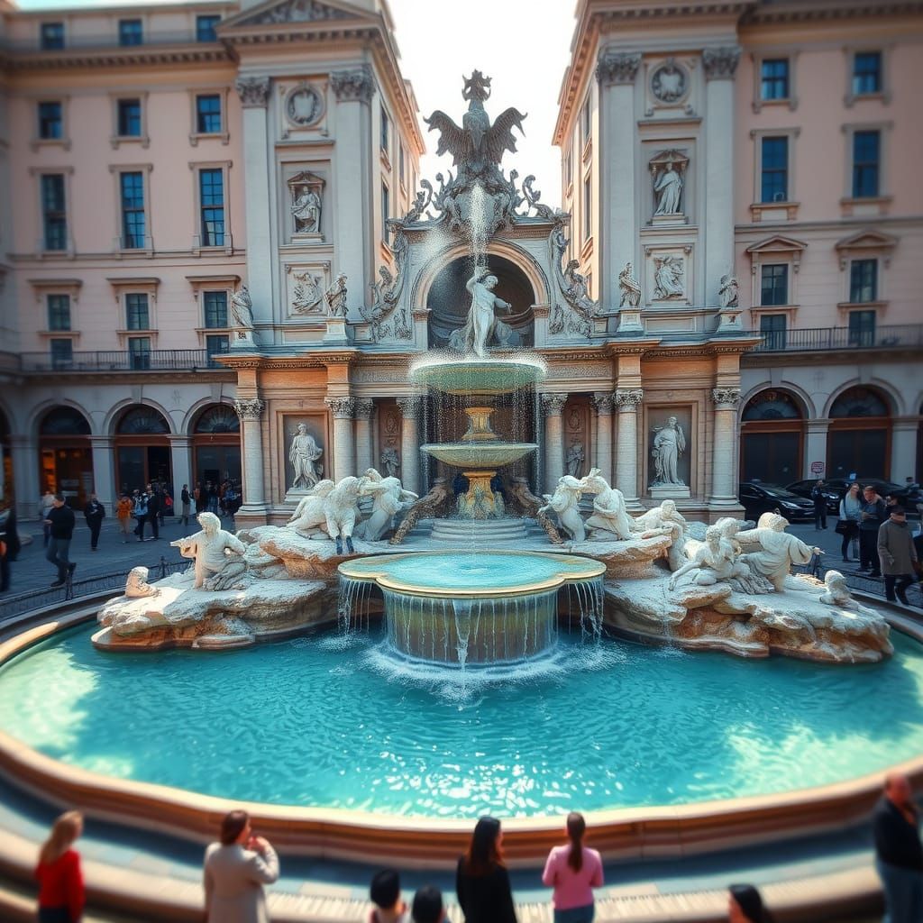 Grand Fountain in City Square: Professional Photography