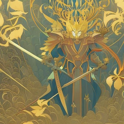 Armored Knight in Fantasy Versailles