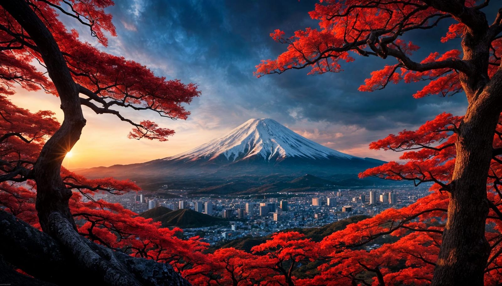 Mount Fuji: Epic Cinematic Landscape in Natural Colors