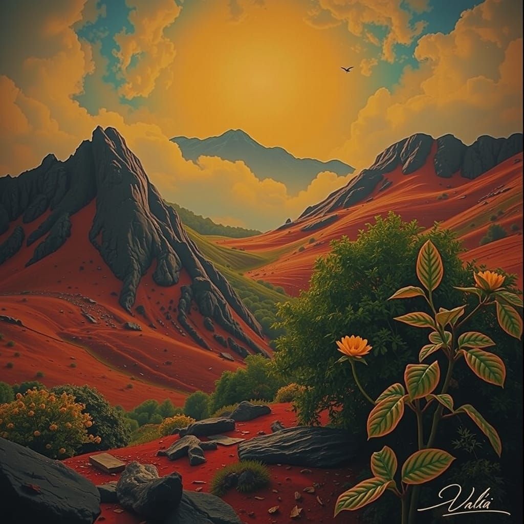 Mystical Forest Scene with Diverse Characters