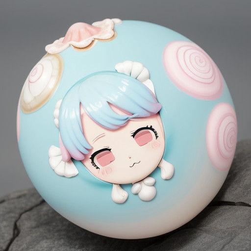 Pastel Kawaii Shell in Soft Focus
