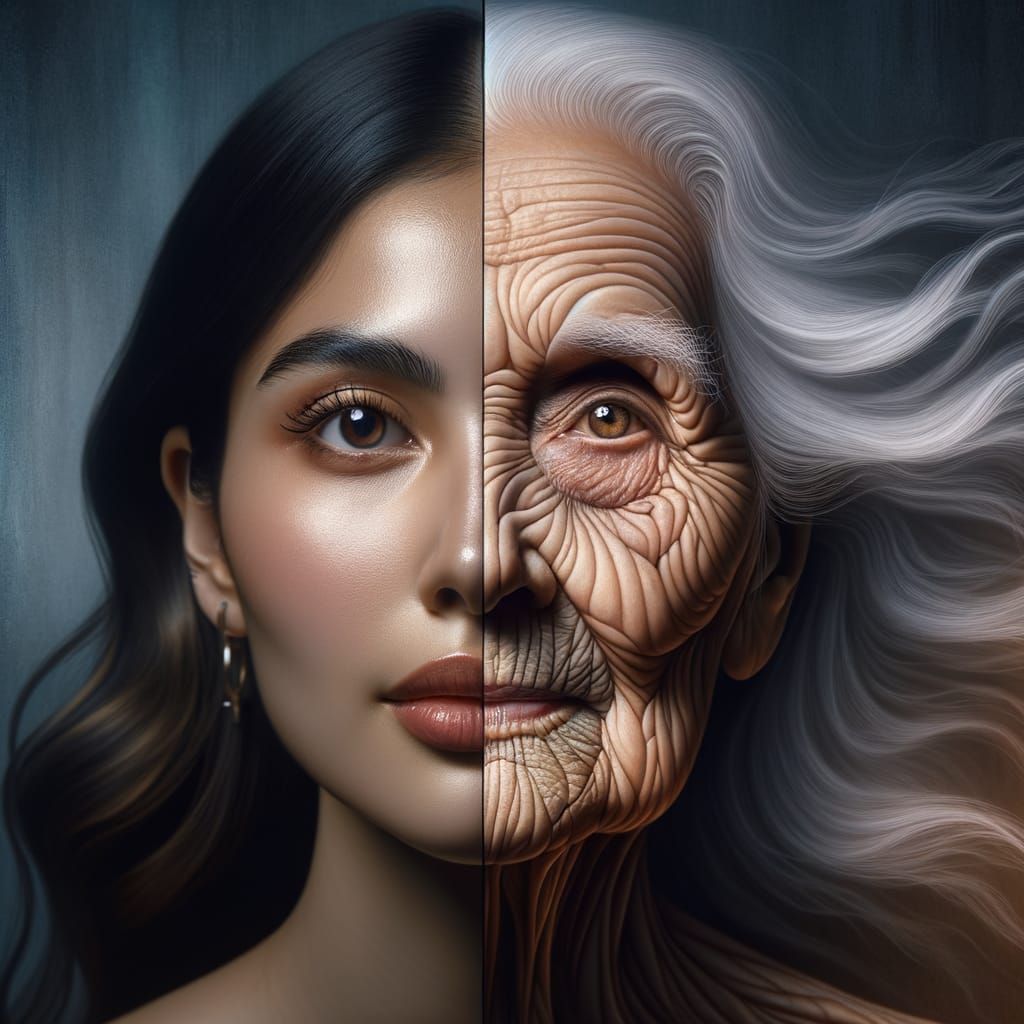 Woman's Life: A Chiaroscuro Portrait of Youth and Age