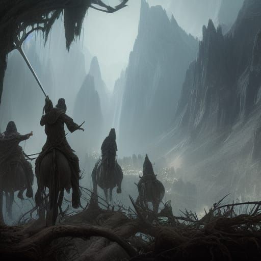 Dark Fantasy Landscape Art in 8K Resolution