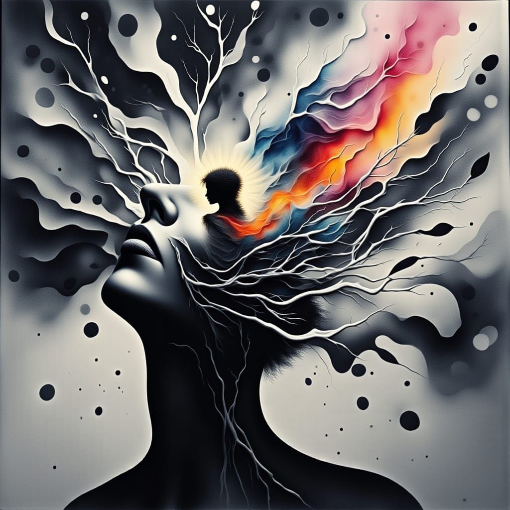 <lora:Graphite Rose 1:1.0> <lora:Not So Random 2:1.0> <lora:Flux Photogram:1.0> The silence of grey concrete makes me sc...