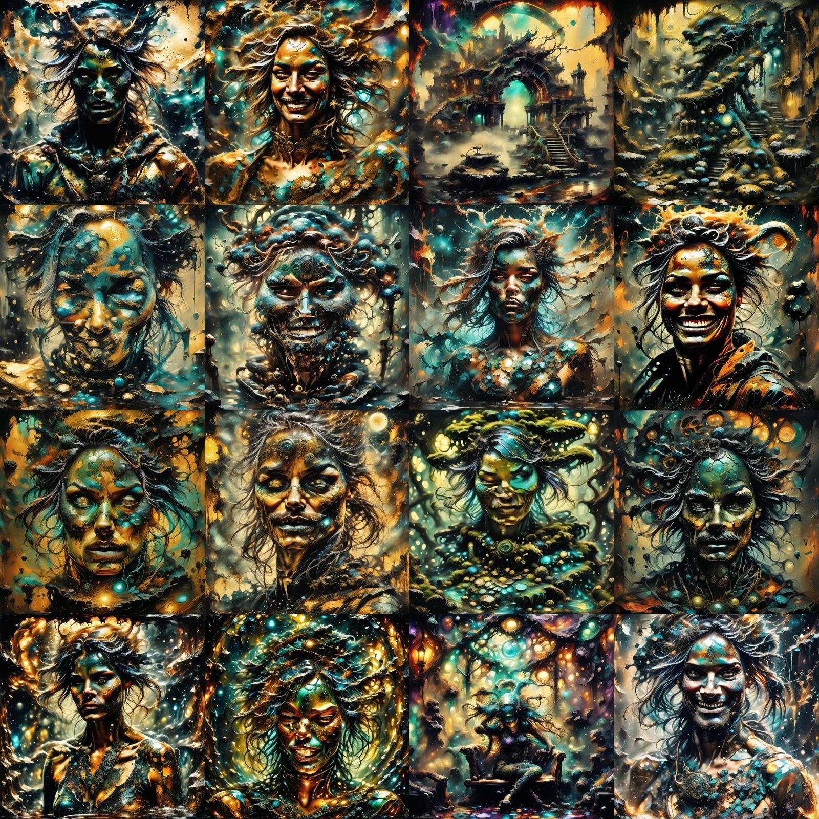 Distorted Lucid Dreamscape Generated by AI