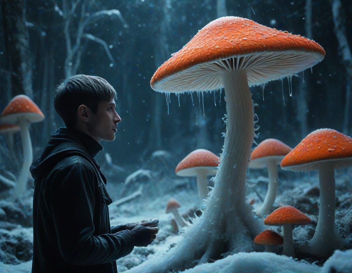 Surreal Alien Encounters in a Dreamlike Landscape