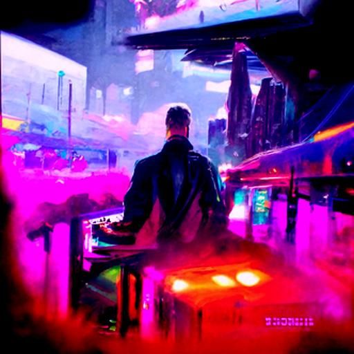 Cyberpunk Cityscape: Neon Fantasy in 2099 Style