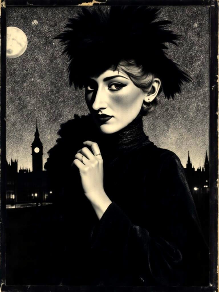 Gloria Swanson in Berlin Cabaret Nightclub Poster