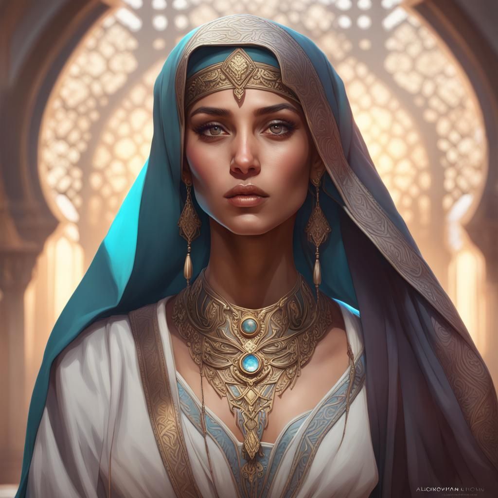Detailed Portrait in the Style of Artgerm and Rutkowski