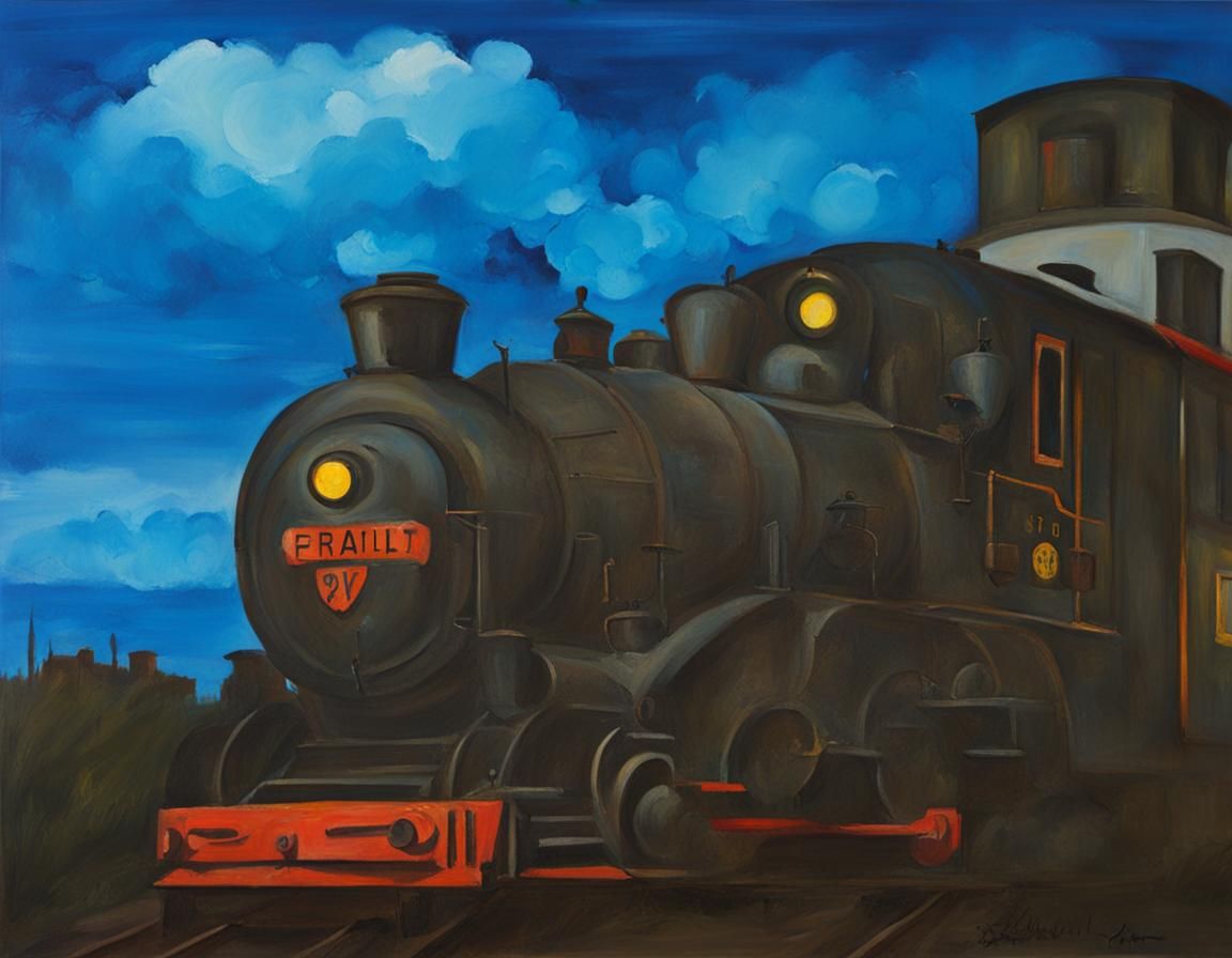 Classic Train Painting