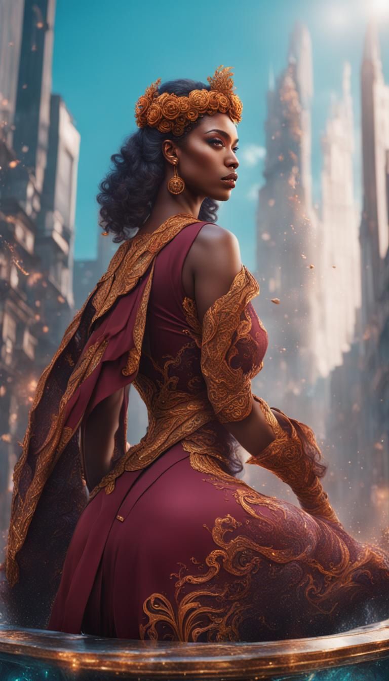 Hyperreal Detailed Portrait of a Beautiful Woman