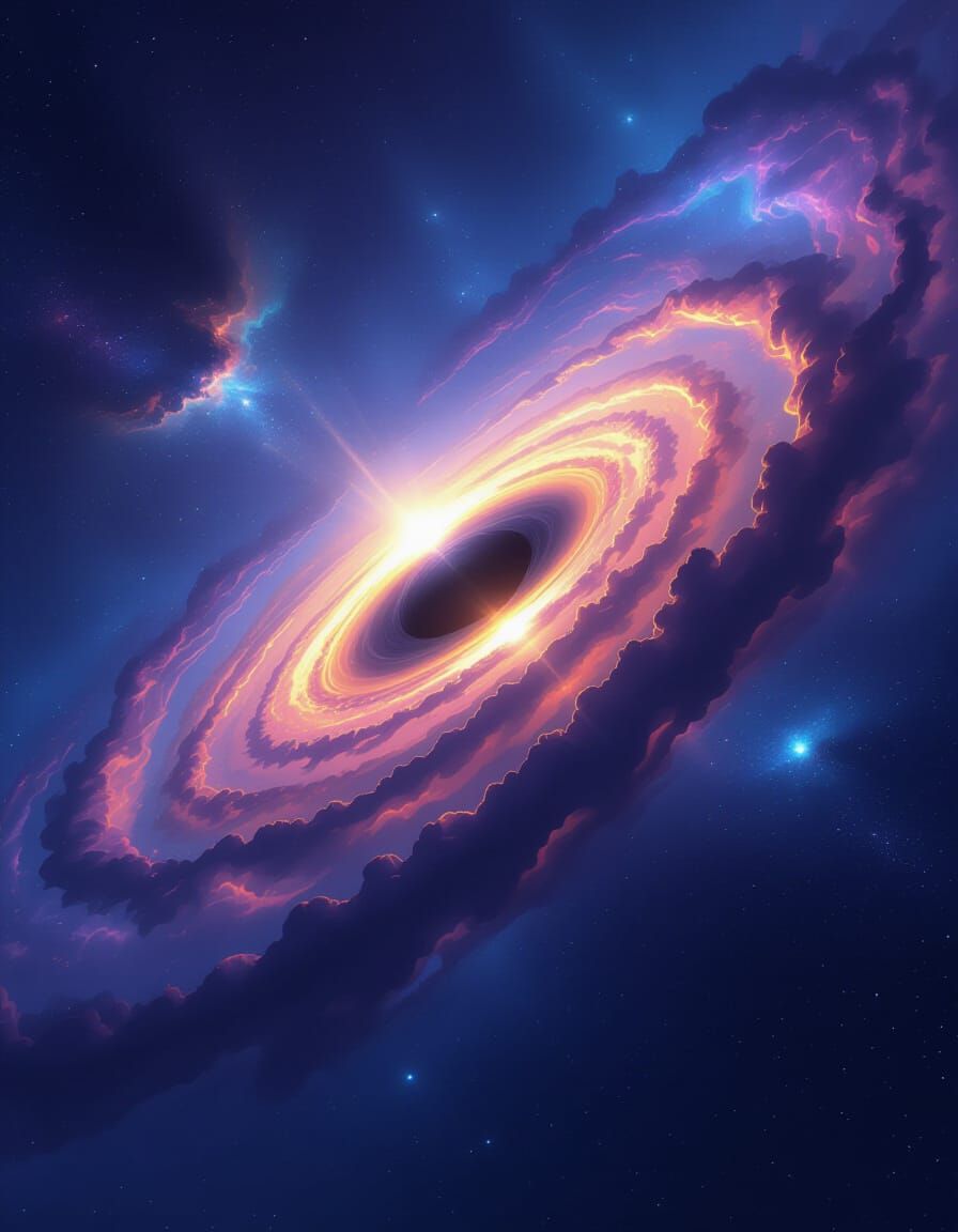 Supermassive Black Hole in Spiral Galaxy