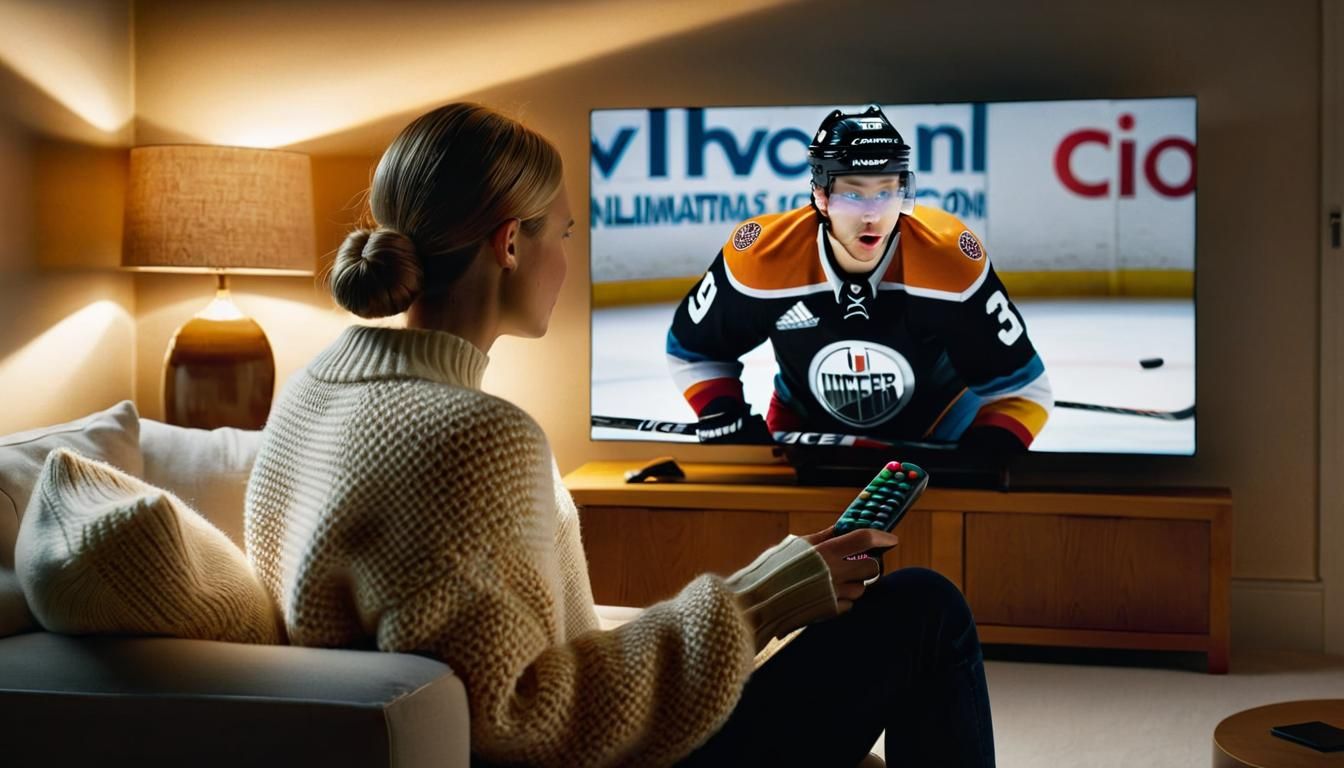 Cozy Hockey Night in Realism Style