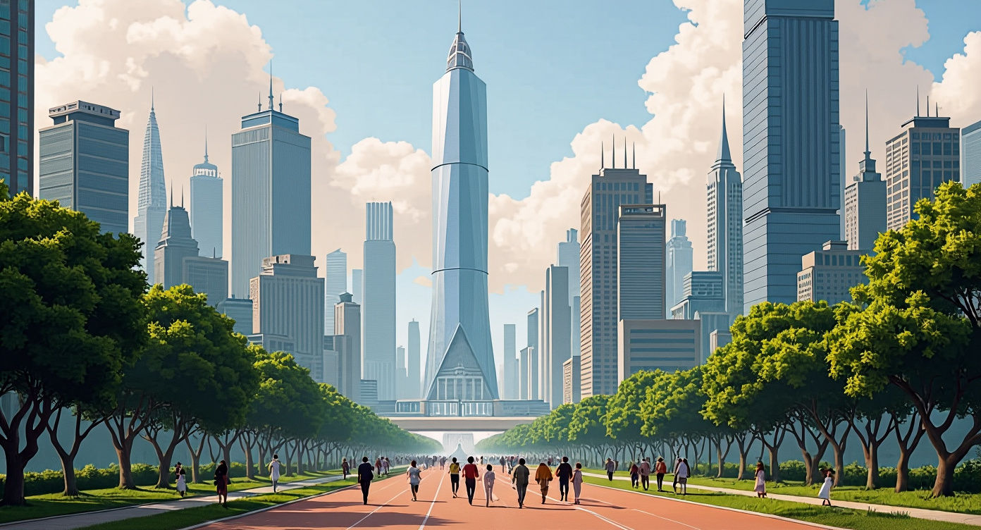 Utopian City Development Reflecting National Vision